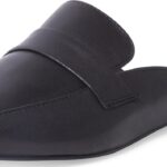 Steve Madden Black Leather Mules Womens Slip On Shoes-0