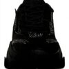 Steve Madden Womens Trainers Black Rhinestone Dad Sneaker