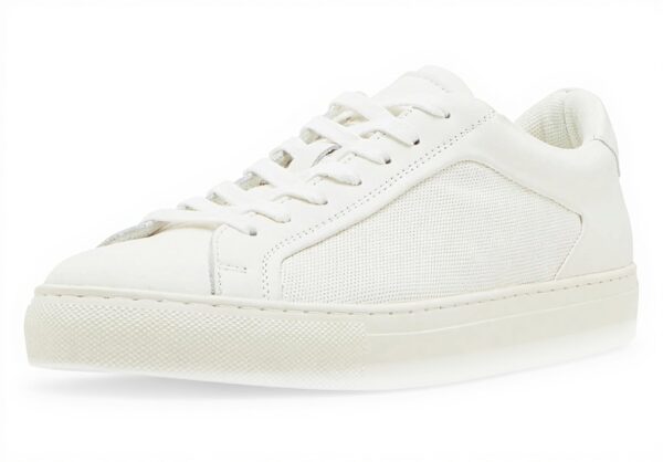 Steve Madden Finneas Mens Trainers White Leather Sneakers
