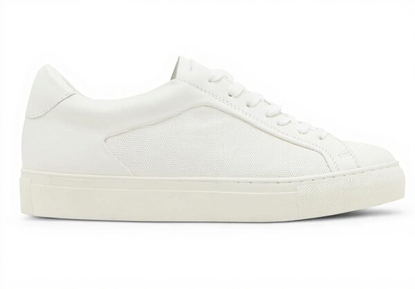 Steve Madden Finneas Mens Trainers White Leather Sneakers