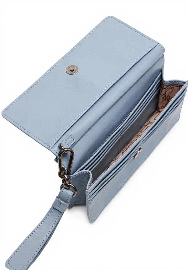 Steve Madden Wristlet Light Blue Womens Handbag Card Slot