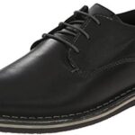 Steve Madden Mens Harpoon Oxford Leather Shoes Black Tan-0
