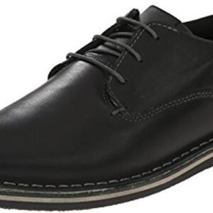 Steve Madden Mens Harpoon Oxford Leather Shoes Black Tan-0
