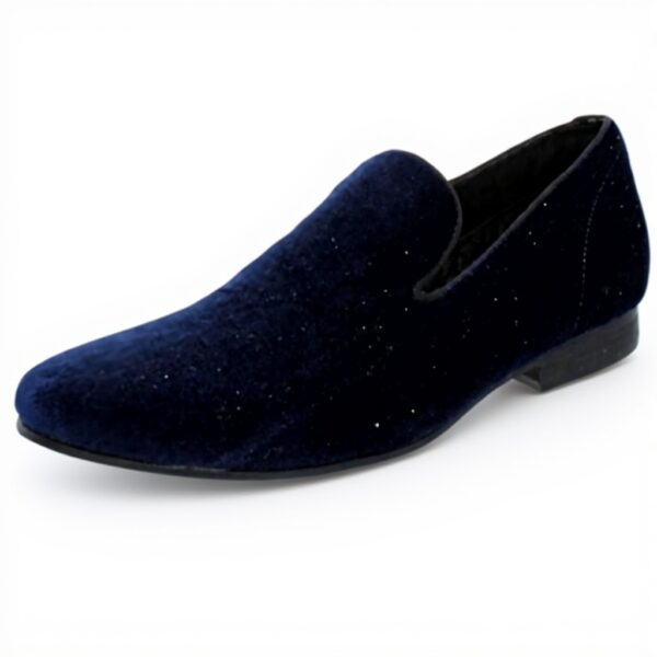 Steve Madden Mens Laight Slip-On Loafer Blue Velvet