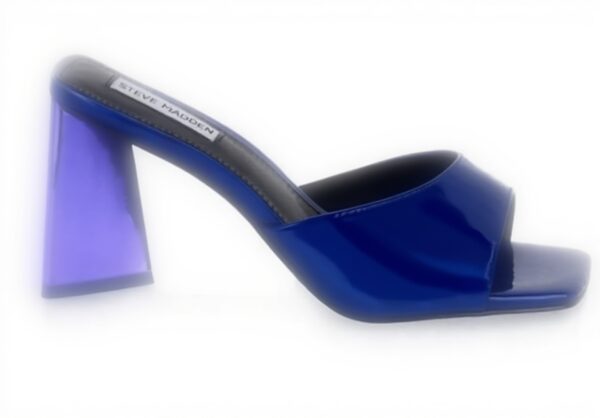 Steve Madden Marcie Pink Heels Women Royal Blue Reflective