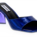 Steve Madden Marcie Pink Heels Women Royal Blue Reflective