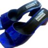 Steve Madden Marcie Pink Heels Women Royal Blue Reflective