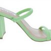 Steve Madden Heeled Sandals Light Green Square Toe Block