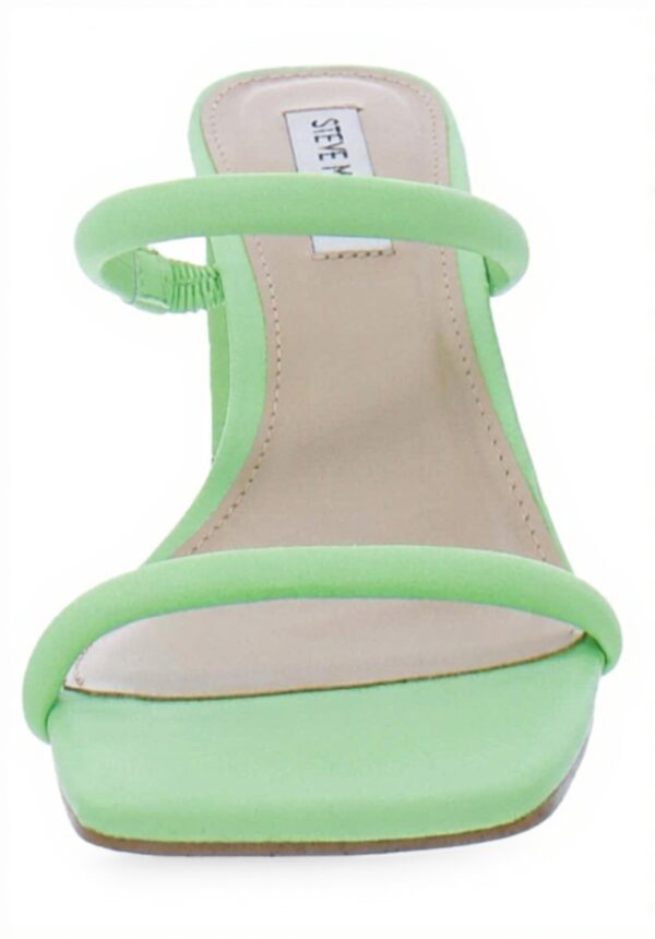 Steve Madden Heeled Sandals Light Green Square Toe Block