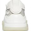 Steve Madden White Rhinestone Trainers Women Dad Sneaker