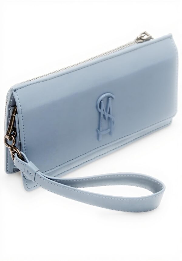 Steve Madden Wristlet Light Blue Womens Handbag Card Slot