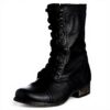Steve Madden TROOPALE Boots Women Black Gold Platform