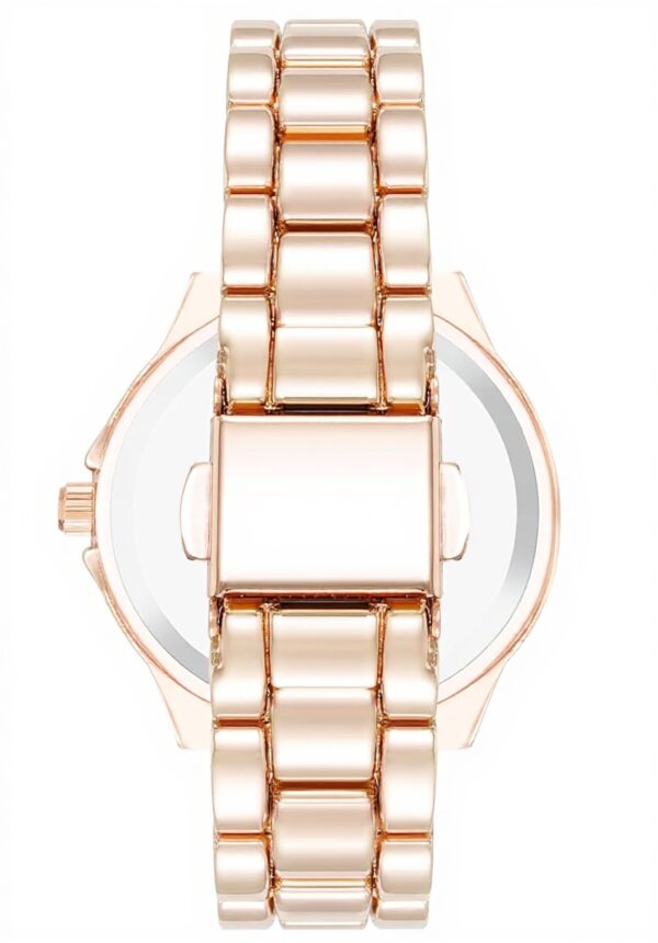 Steve Madden Womens Bracelet Watch Rose Gold Adjustable