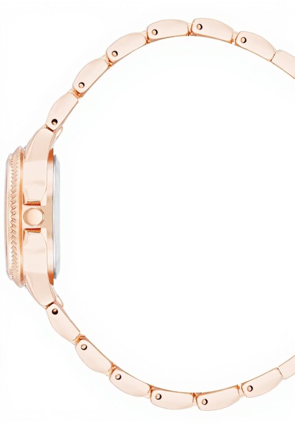 Steve Madden Womens Bracelet Watch Rose Gold Adjustable