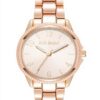 Steve Madden Womens Bracelet Watch Rose Gold Adjustable