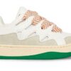 Steve Madden Womens Trainers White Green Flatform Sneaker