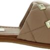 Steve Madden Womens Nude Leather Quilted Sandals-1
