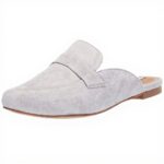 Steve Madden Womens Flavor Mule Grey Suede Sandals