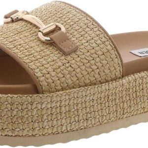 Steve Madden Kayley Slide Sandal Women Raffia Platform-0