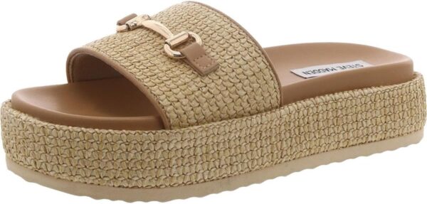 Steve Madden Kayley Slide Sandal Women Raffia Platform-0
