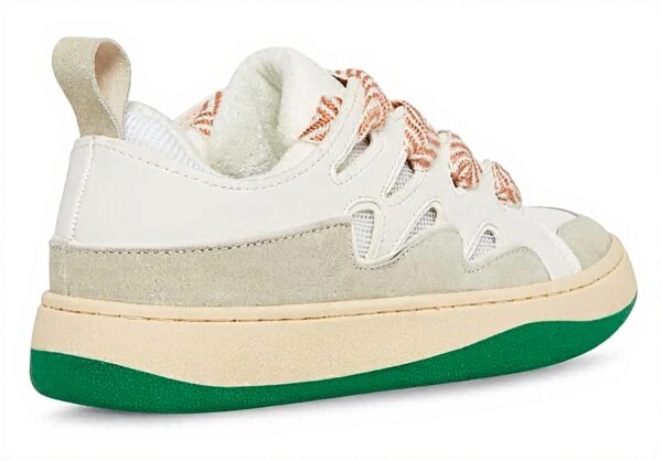 Steve Madden Womens Trainers White Green Flatform Sneaker