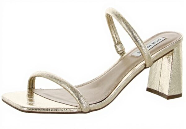 Steve Madden Lilah Heeled Sandal Women Fashion Gold Blue