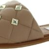 Steve Madden Womens Nude Leather Quilted Sandals-0