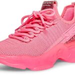 Steve Madden Maxima Sneaker Womens Trainers Rhinestone