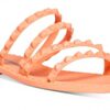 Steve Madden Womens Skyler Flat Sandal Orange Criss Cross