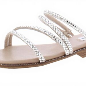 Steve Madden Womens Starie Rhinestone Sandals Fashion