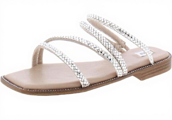 Steve Madden Womens Starie Rhinestone Sandals Fashion