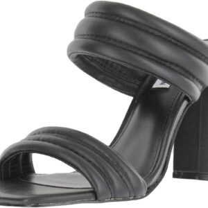 Steve Madden Womens Tahani Heeled Sandal Black Fashion-0