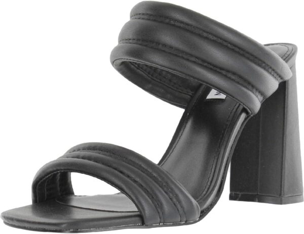 Steve Madden Womens Tahani Heeled Sandal Black Fashion-0
