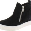 Steve Madden Wedge Sneaker Black Suede Womens Shoes-2