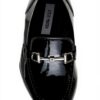 Steve Madden Mens Loafer Flats Navy Velvet Black Patent