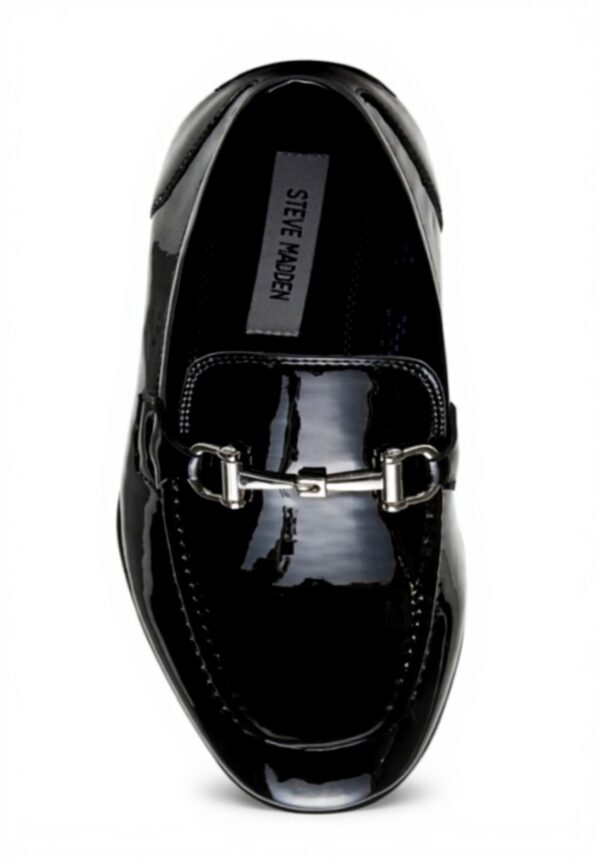 Steve Madden Mens Loafer Flats Navy Velvet Black Patent