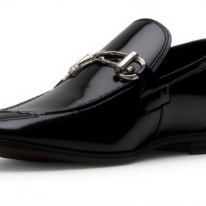 Steve Madden Mens Loafer Flats Navy Velvet Black Patent
