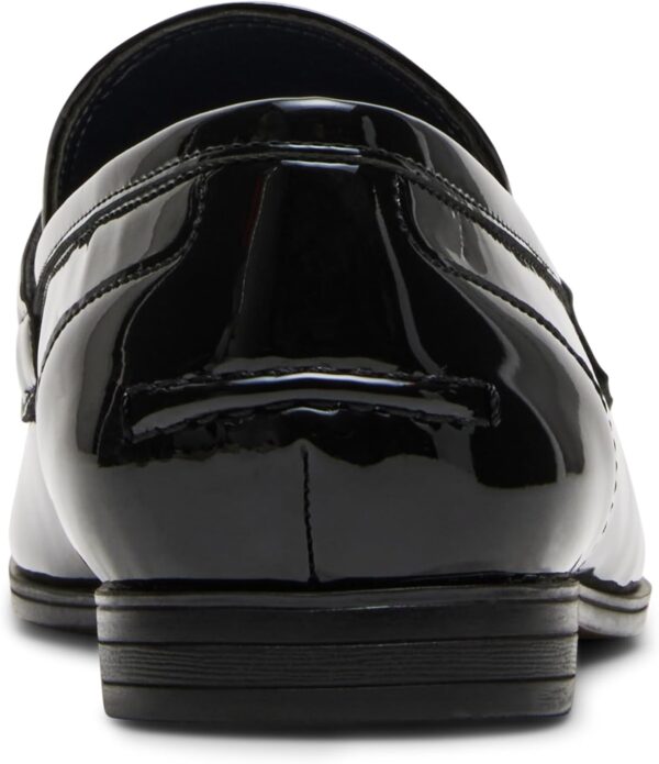 Steve Madden Men's Loafer Flats Navy Velvet Black Patent-2