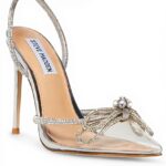 Steve Madden Black Rhinestone Pumps Womens Heels
