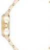 Steve Madden Womens Bracelet Watch Gold Tone Black Dial