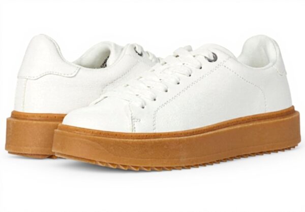 Steve Madden Womens Catcher Sneaker White Platform